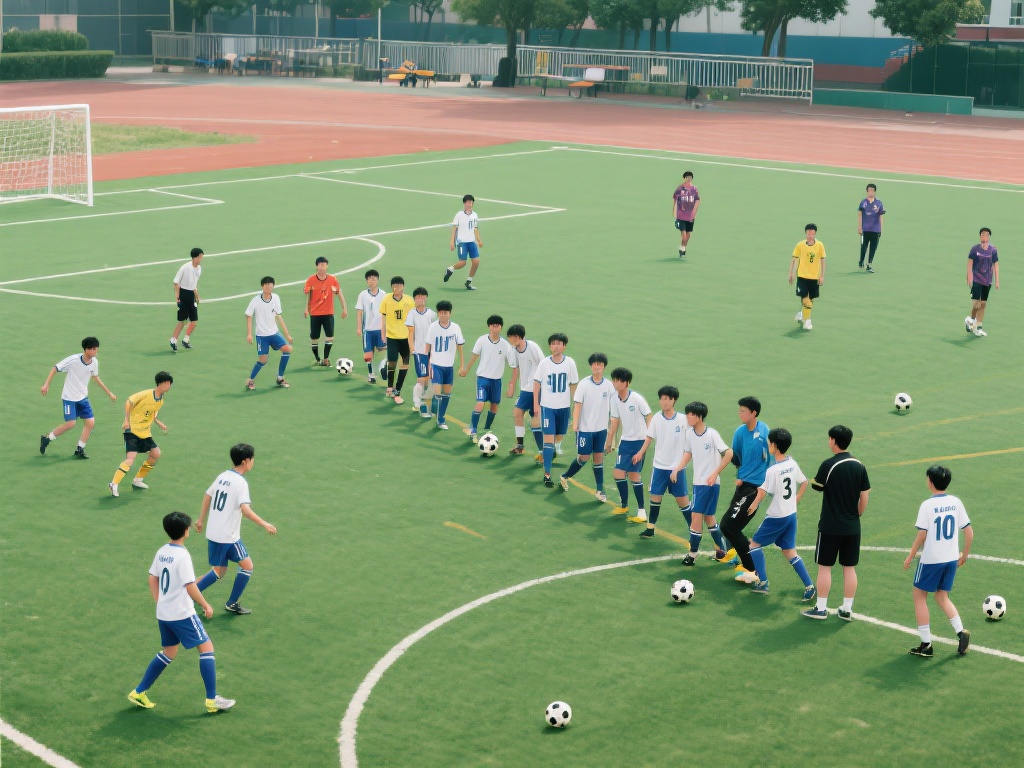 记得在一次校园足球比赛中，我们班的队伍一开始各自为
